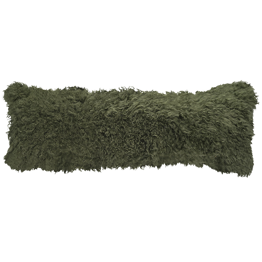 Olive Green Tibetan Pillow