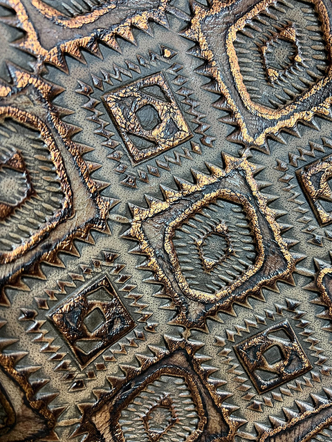 Aztec BROWN & COPPER material sample