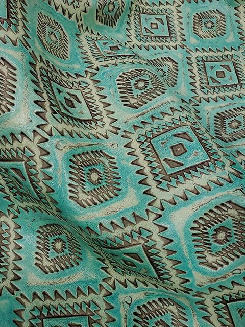 Aztec LIGHT TURQUOISE material sample