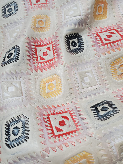 Aztec TAOS / HAND PAINTED material sample