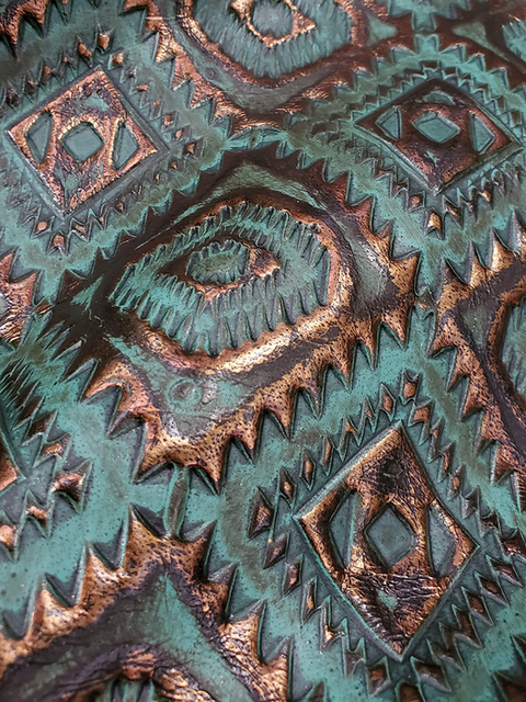 Aztec TURQUOISE COPPER material sample
