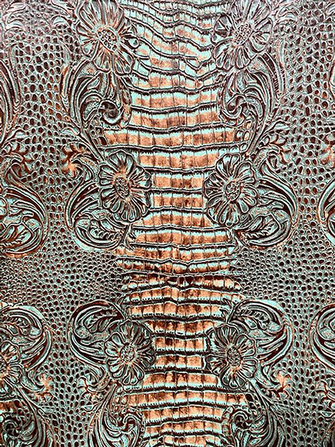 Butch Cassidy TURQUOISE BROWN material sample