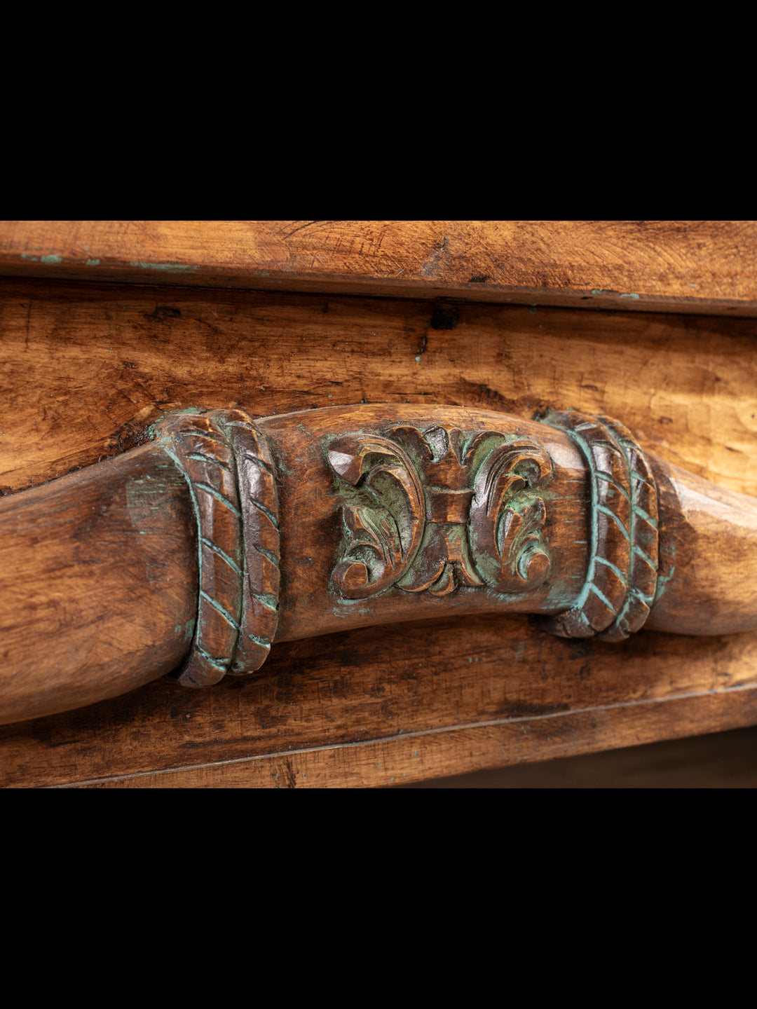 Carved Longhorn Console