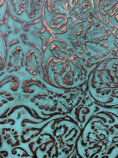 Cowboy Tool TURQUOISE COPPER material sample