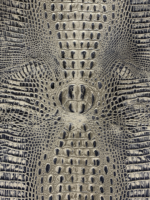 Crocodile GREY material sample