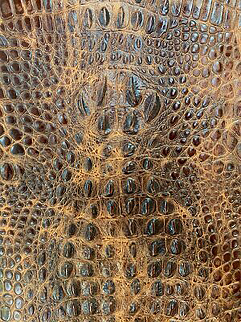 Croc Sierra CARAMEL material sample
