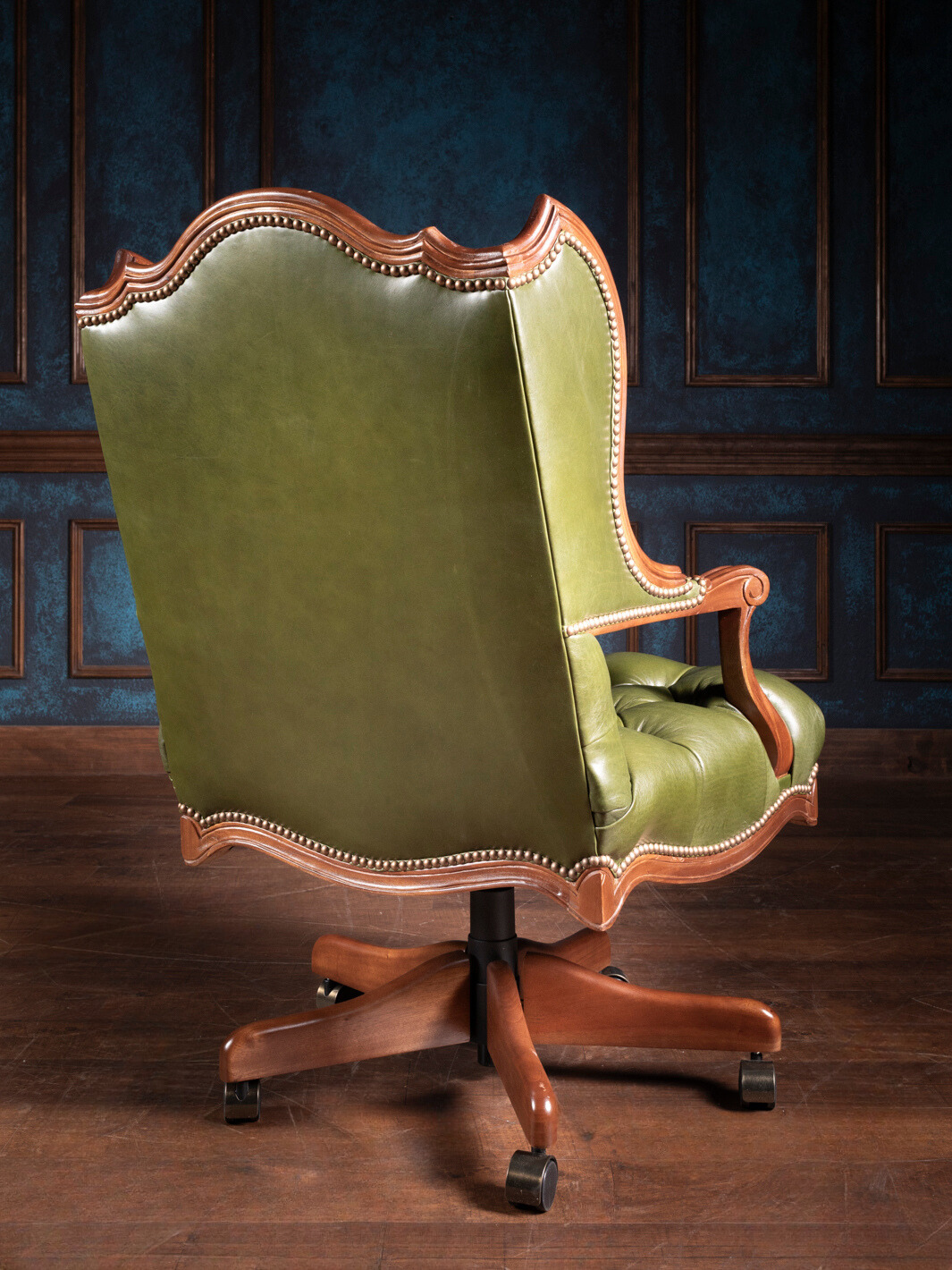 Davidson Lush Tufted Leather Desk Chair