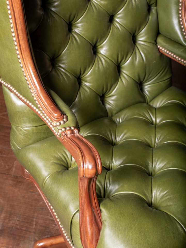 Davidson Lush Tufted Leather Desk Chair