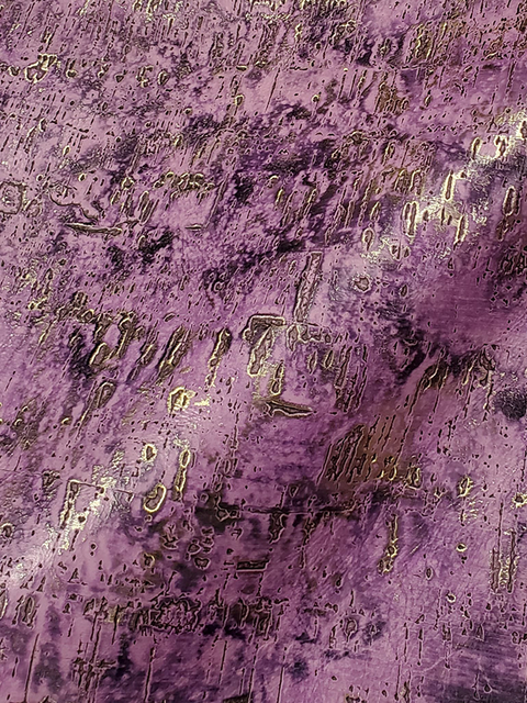 Driftwood LAVENDER & GOLD material sample