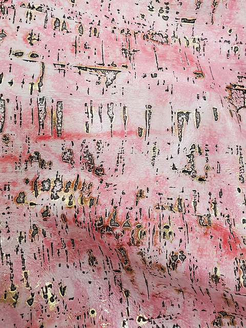 Driftwood PINK & GOLD material sample