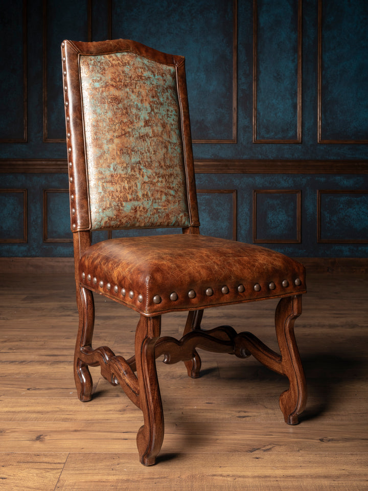 Driftwood Leather Dining Chair