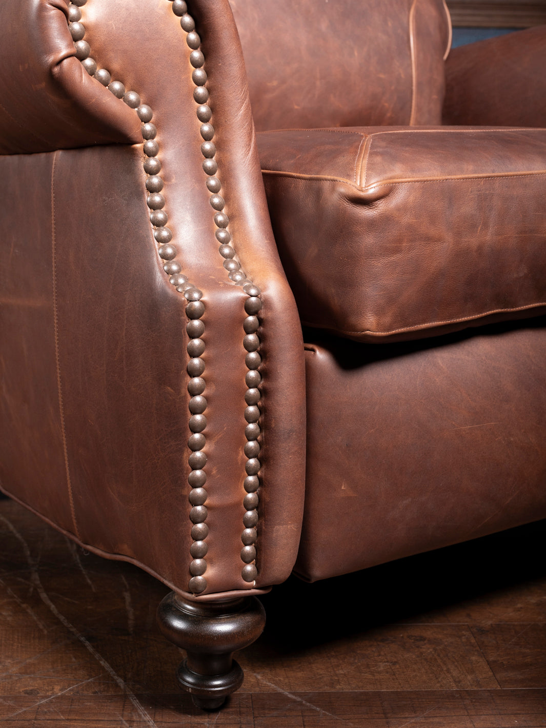 Framed Patron Leather Recliner