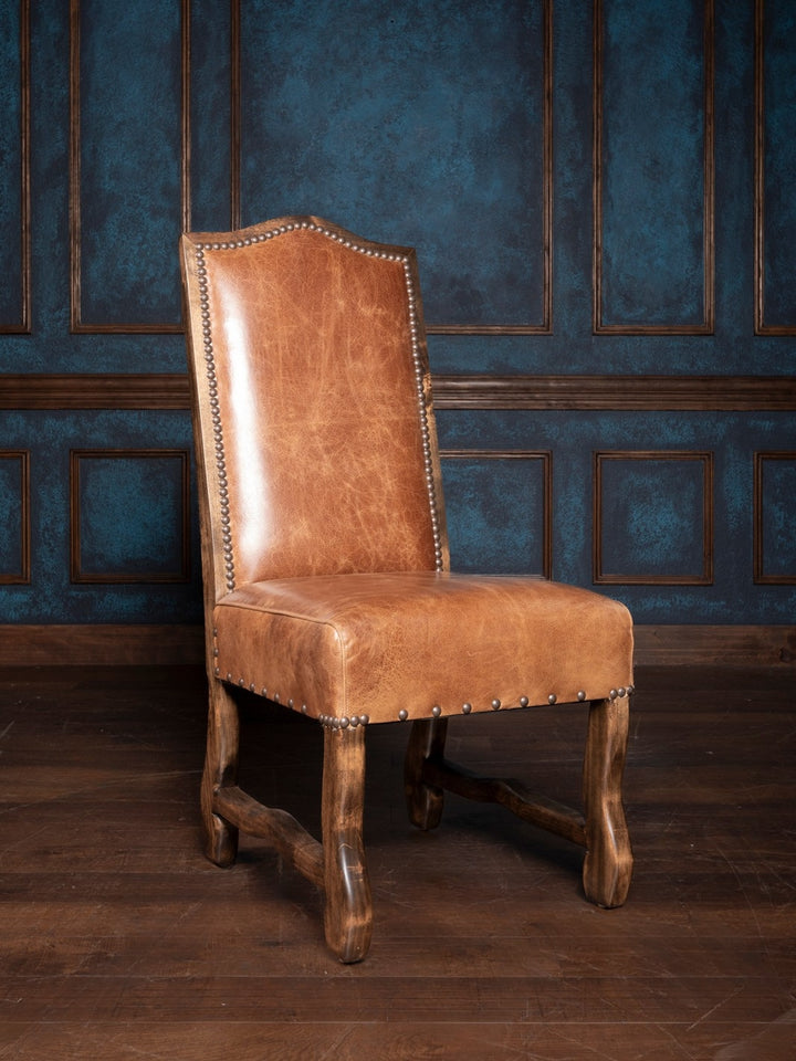 Jumbo Croc Sycamore Leather Dining Chair