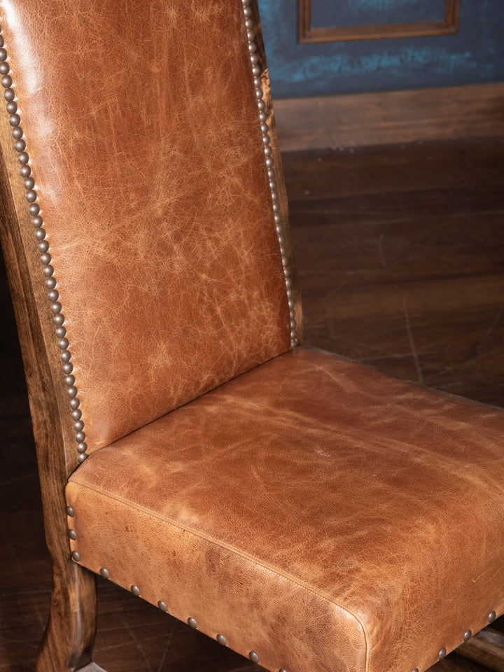 Jumbo Croc Sycamore Leather Dining Chair