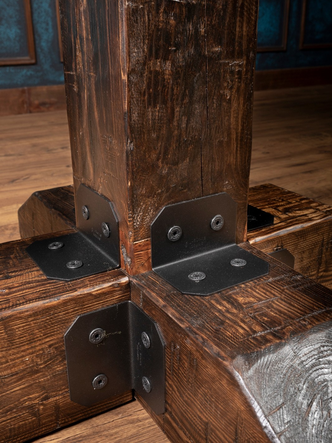 Knotty Alder Rustic Pub Table