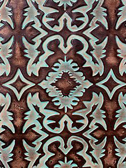 Laredo TURQUOISE BROWN material sample
