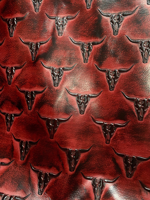 Mini Longhorn RED material sample