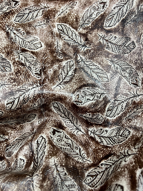 Mini Plumas IVORY CHOCOLATE & GOLD material sample