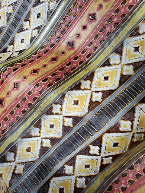 Navajo ARIZONA / HAND-PAINTED material sample