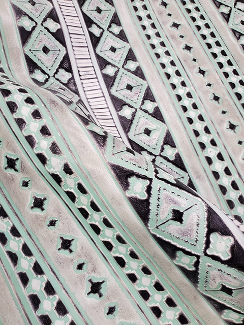 Navajo LIGHT GREY MINT material sample