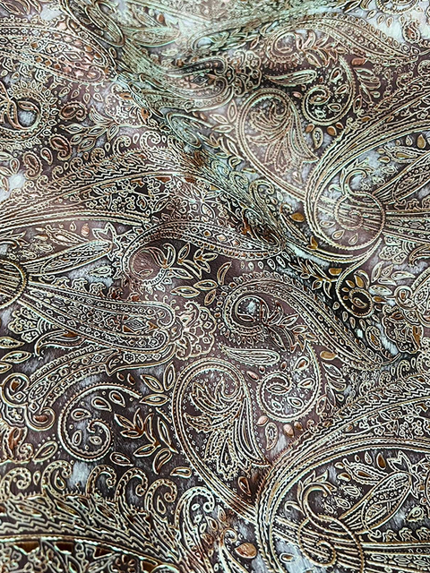 Paisley CHOCOLATE MINT material sample