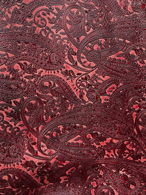 Paisley POMEGRANATE material sample