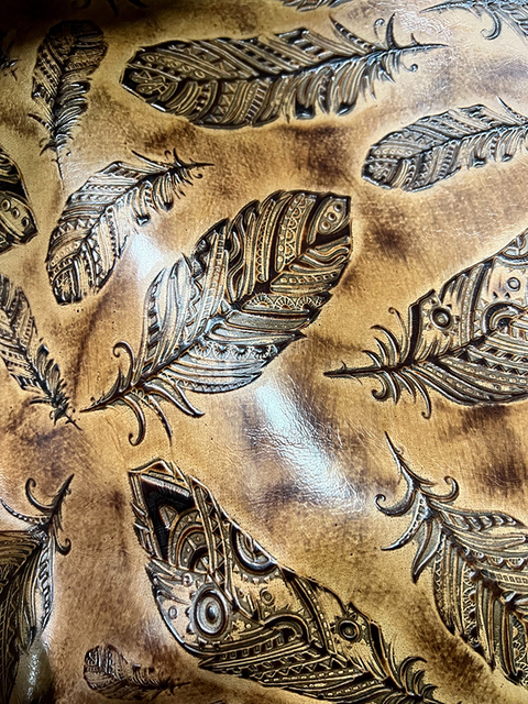 Plumas FALL LEAF material sample