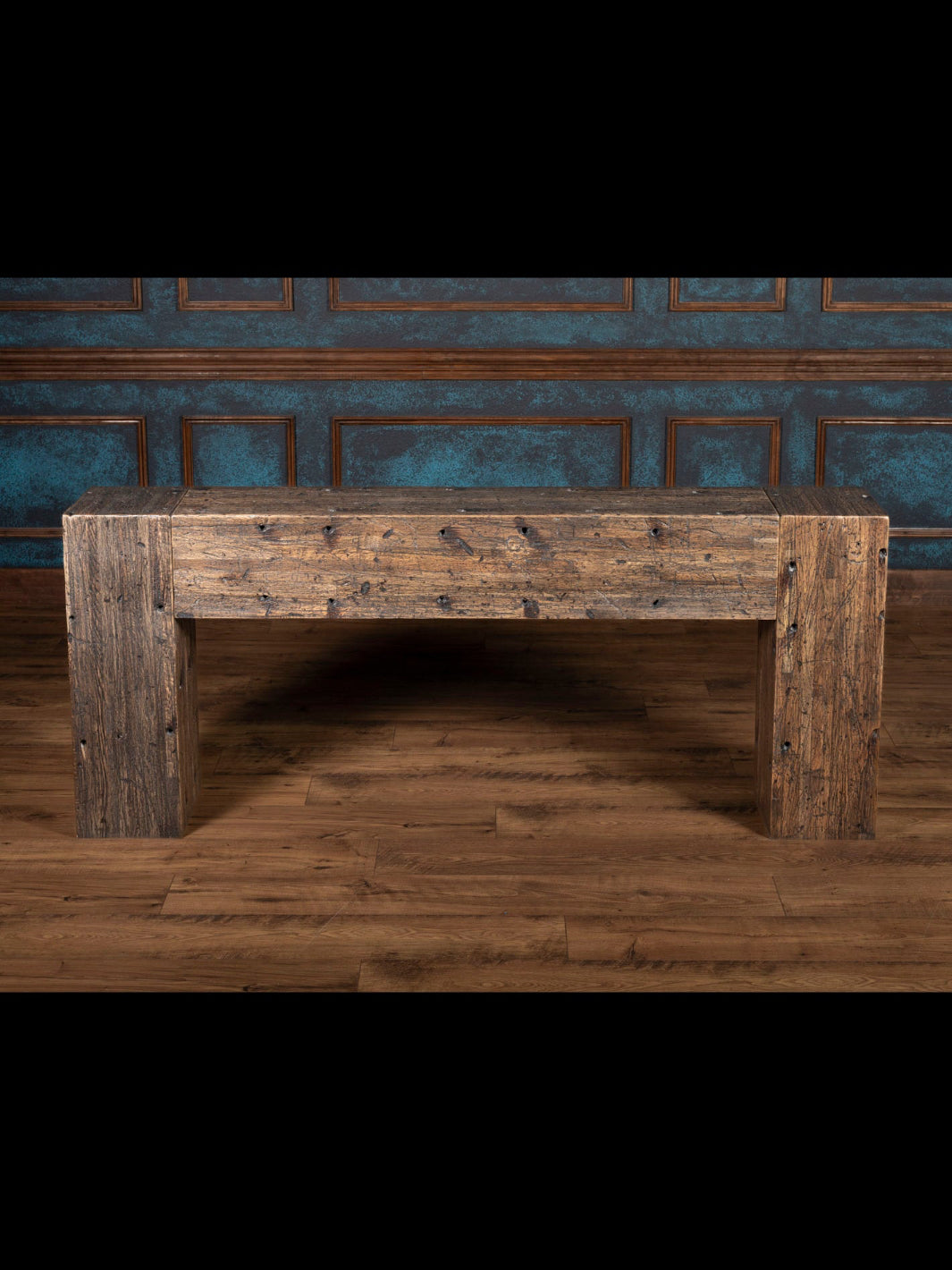 Reclaimed wood console