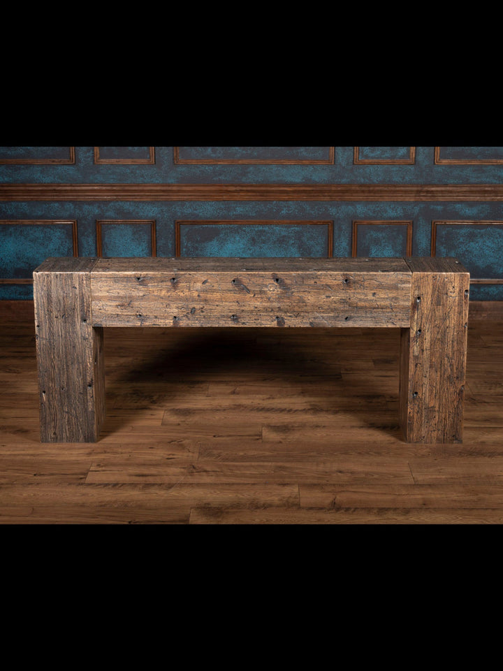 Reclaimed wood console