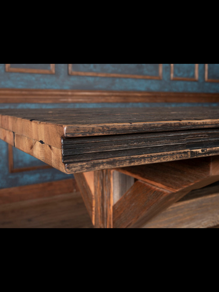 Reclaimed Oak Trestle Dining Table