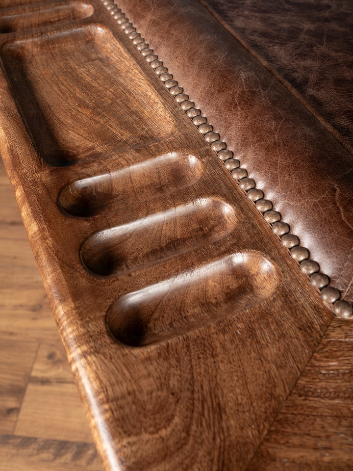 Ridgeland Leather Poker Table