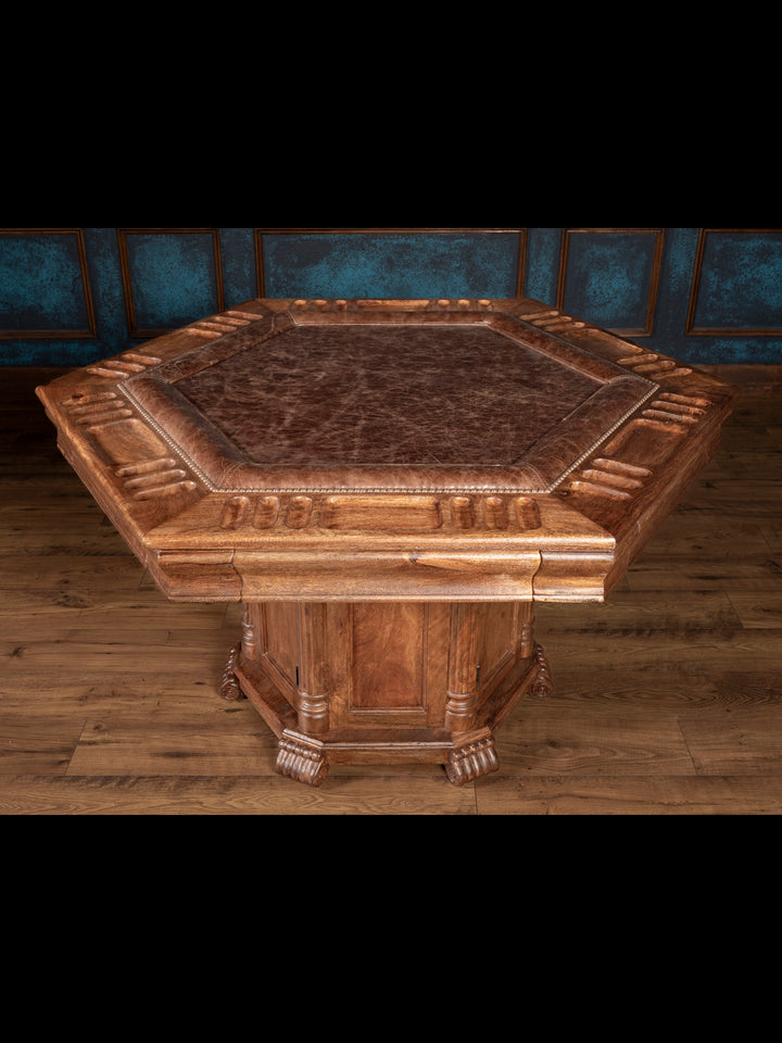 Ridgeland Leather Poker Table