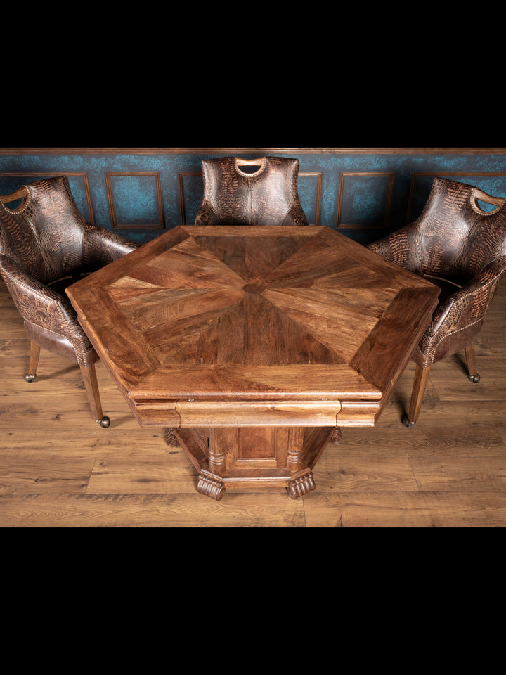 Ridgeland Leather Poker Table