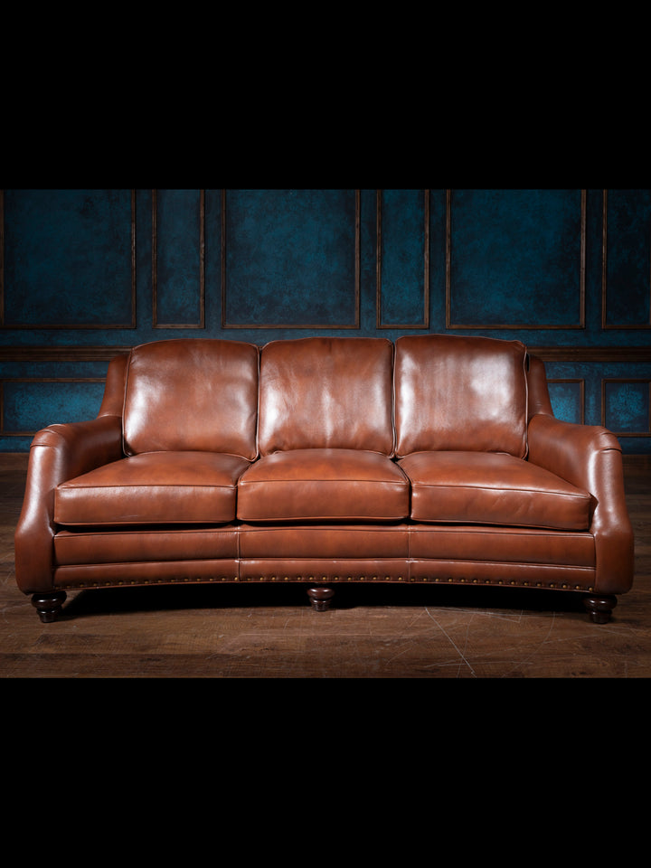 Portfolio Tobacco Leather Sundance Sofa