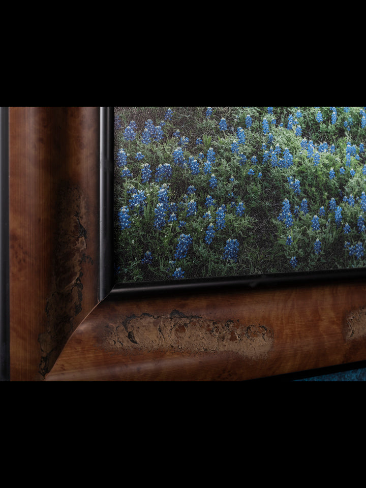 Morning Glory Horizon - Horses in Bluebonnet Field Western Art