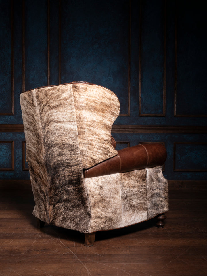 Rustic Luxe Croc Embossed Leather Recliner