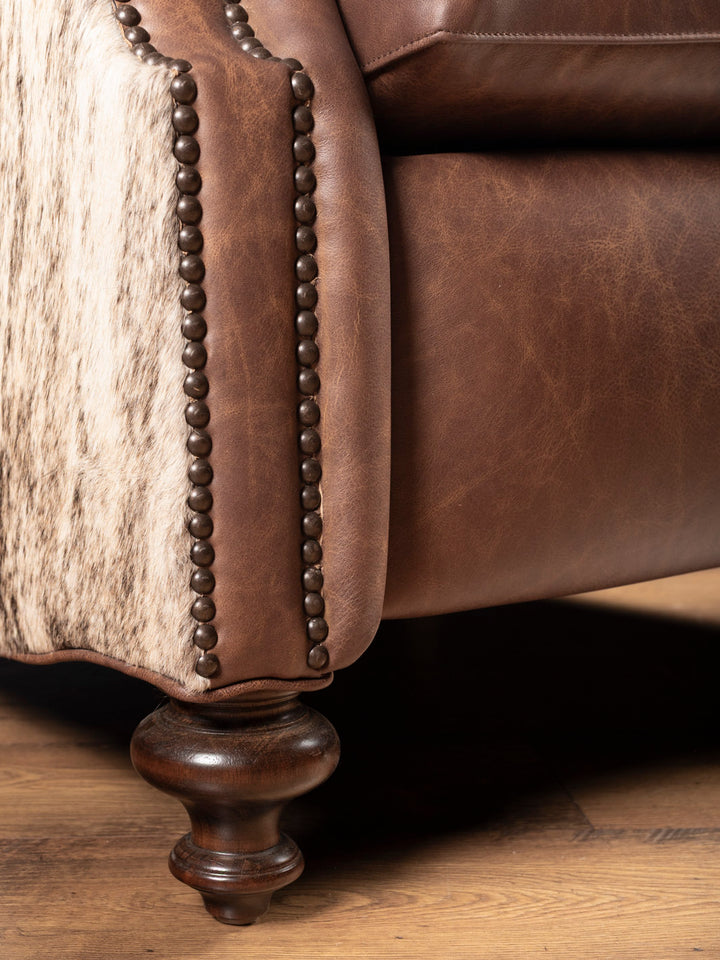 Saloon Whiskey Leather Recliner