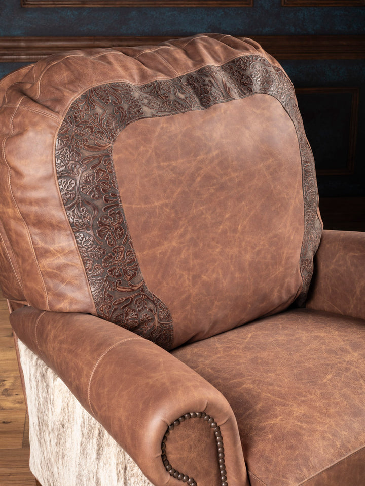 Saloon Whiskey Leather Recliner