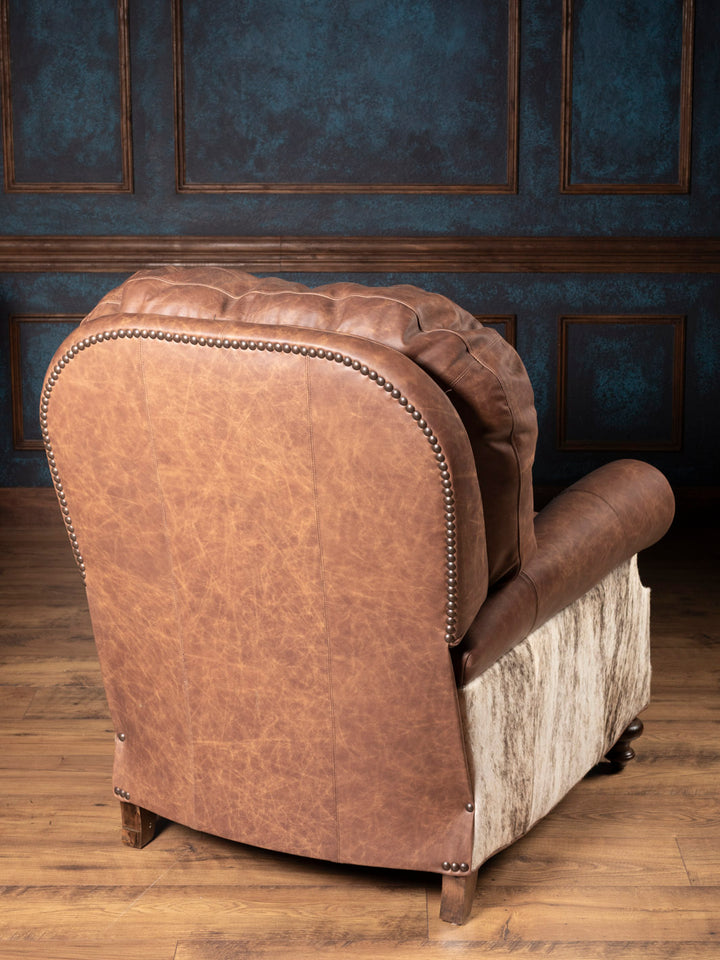 Saloon Whiskey Leather Recliner