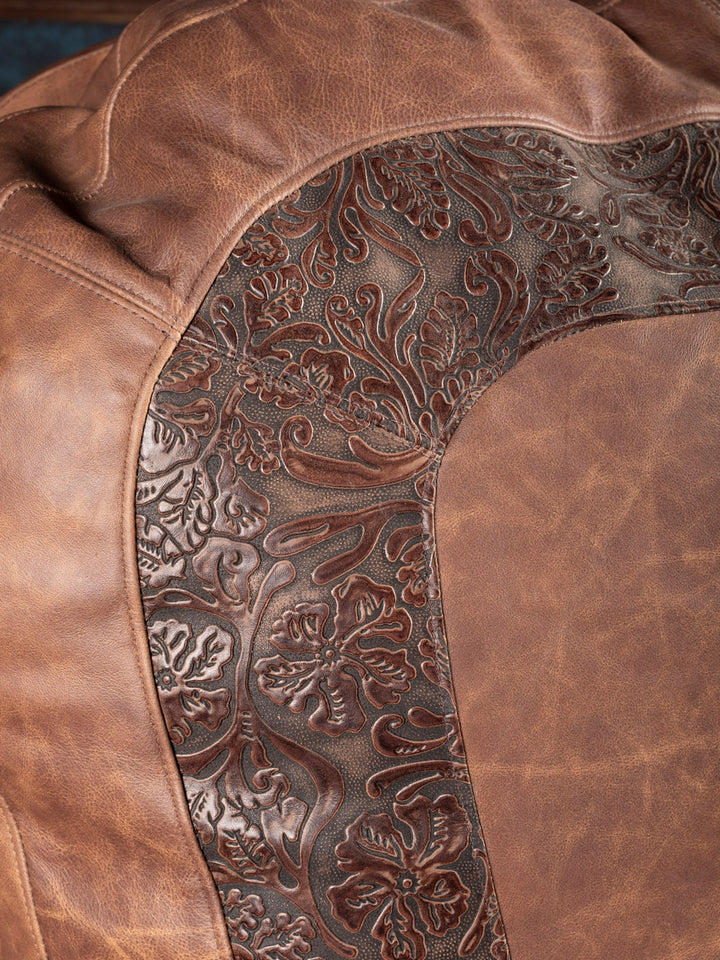 Saloon Whiskey Leather Recliner