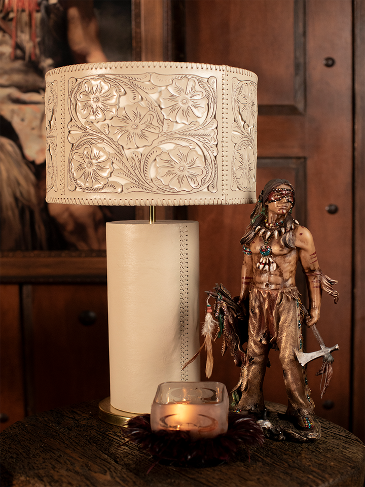 Toledo Saddle Stitch Leather Lamp