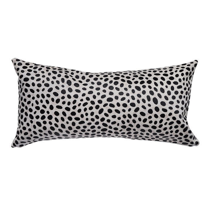 White Cheetah Print Pillow