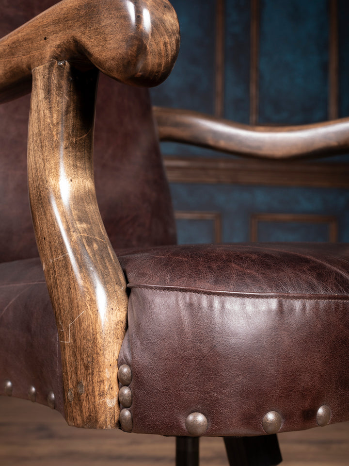 Urban Cowhide & Leather Desk Chair