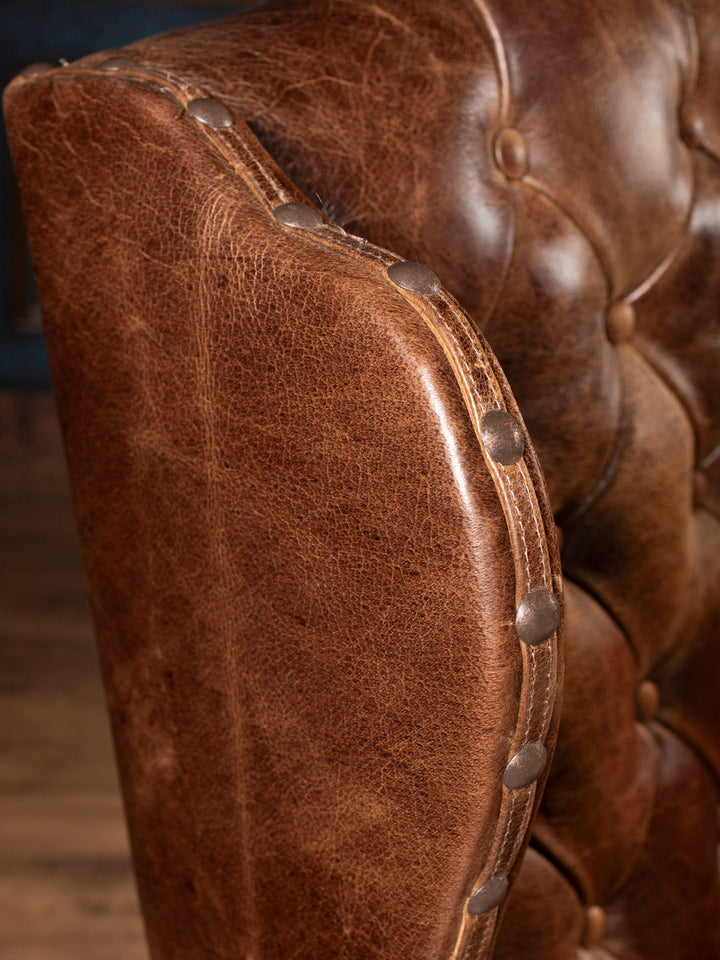 Western Executive Tufted Leather Desk Chair