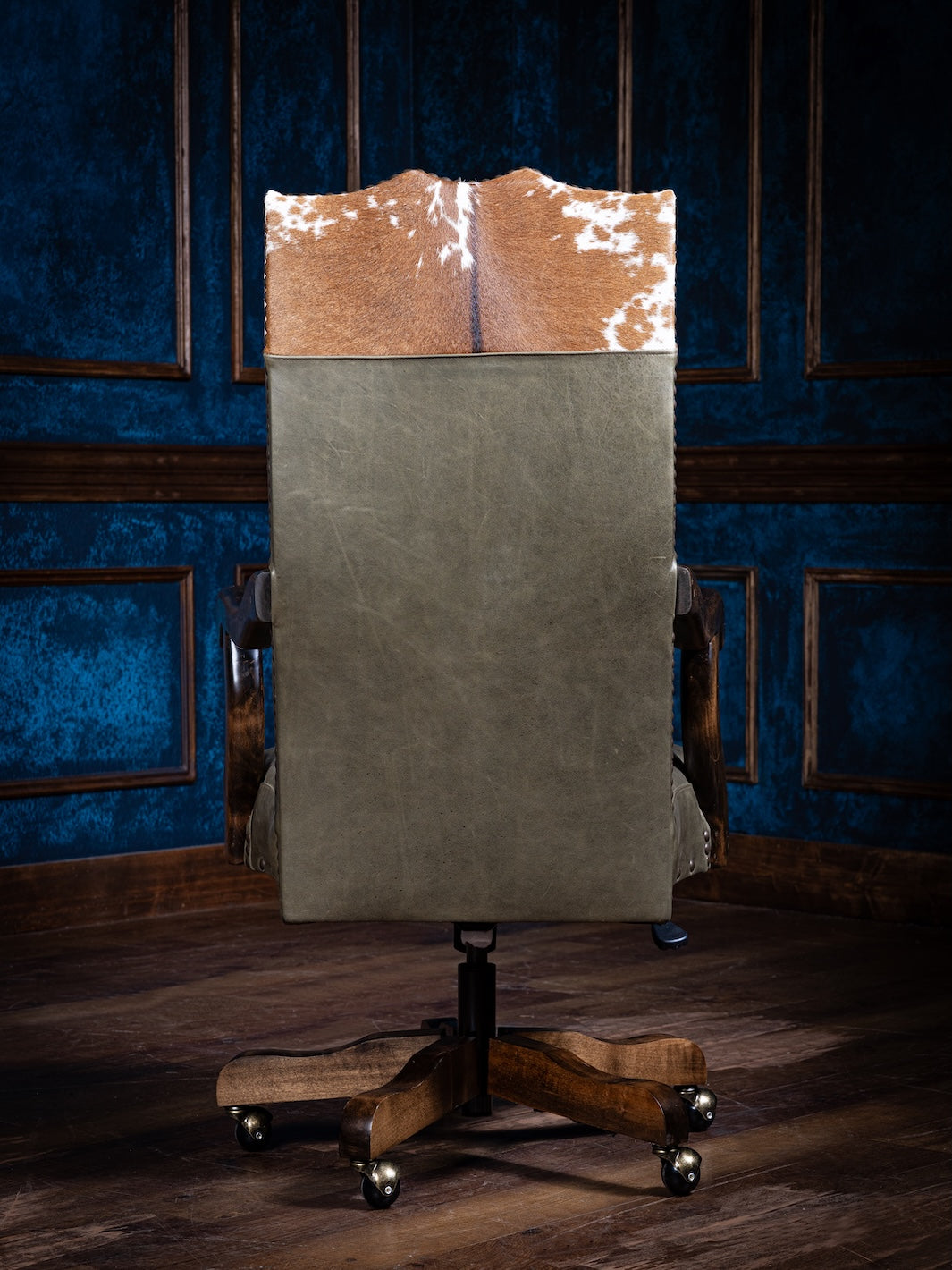 Branded Bull Leather Desk Chair