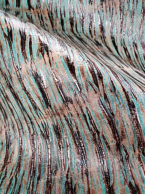 Chateau PLATED TURQUOISE METALLIC material sample