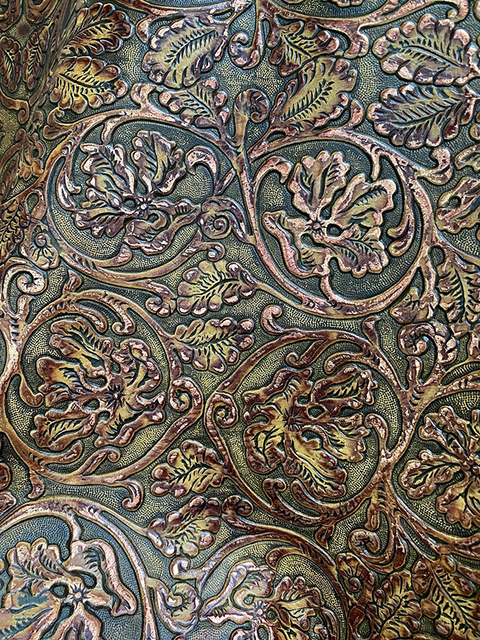 Cowboy Tool BRANDY GILDED material sample