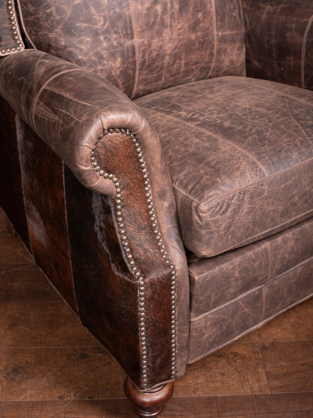 Desert Mojave Pushback Leather Recliner