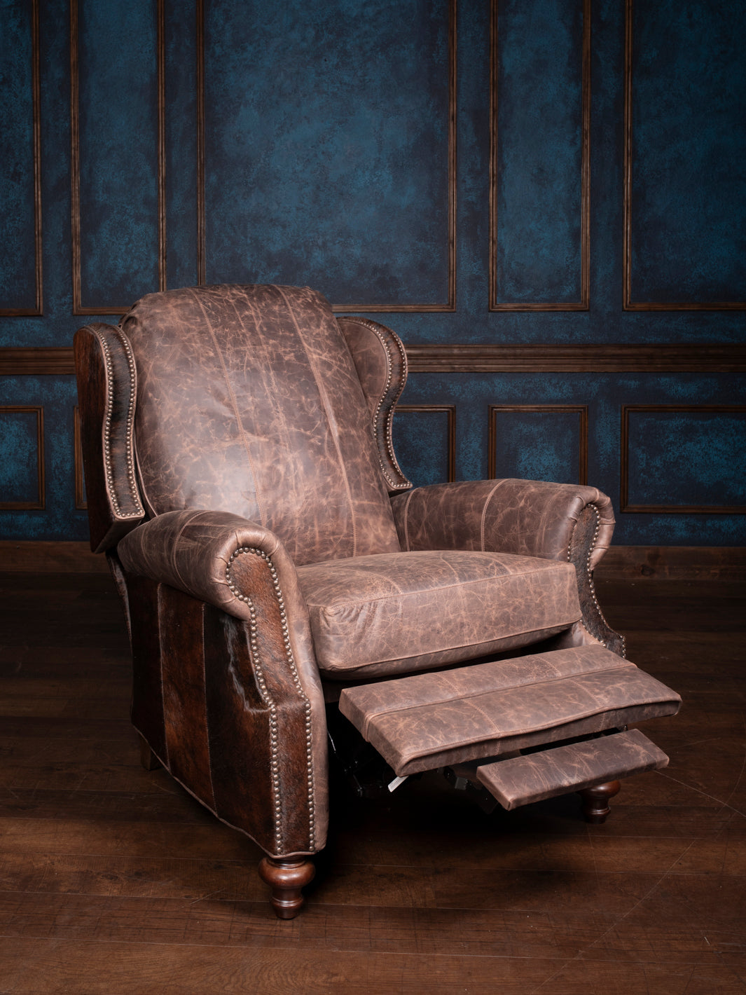 Desert Mojave Pushback Leather Recliner