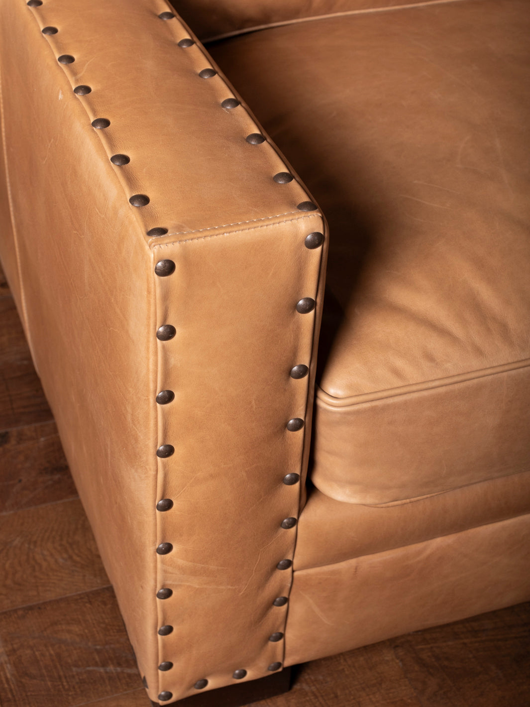 Haven Nutmeg Leather Sectional